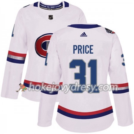 Dámské Hokejový Dres Montreal Canadiens Carey Price 31 Bílá 2017-2018 Adidas Classic Authentic